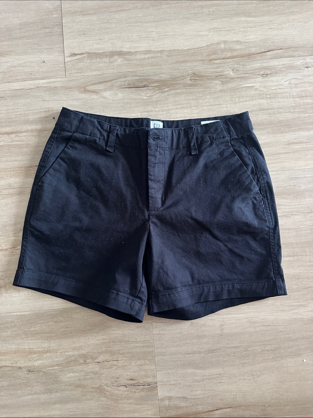 GAP Women's Black Chino Bermuda Shorts